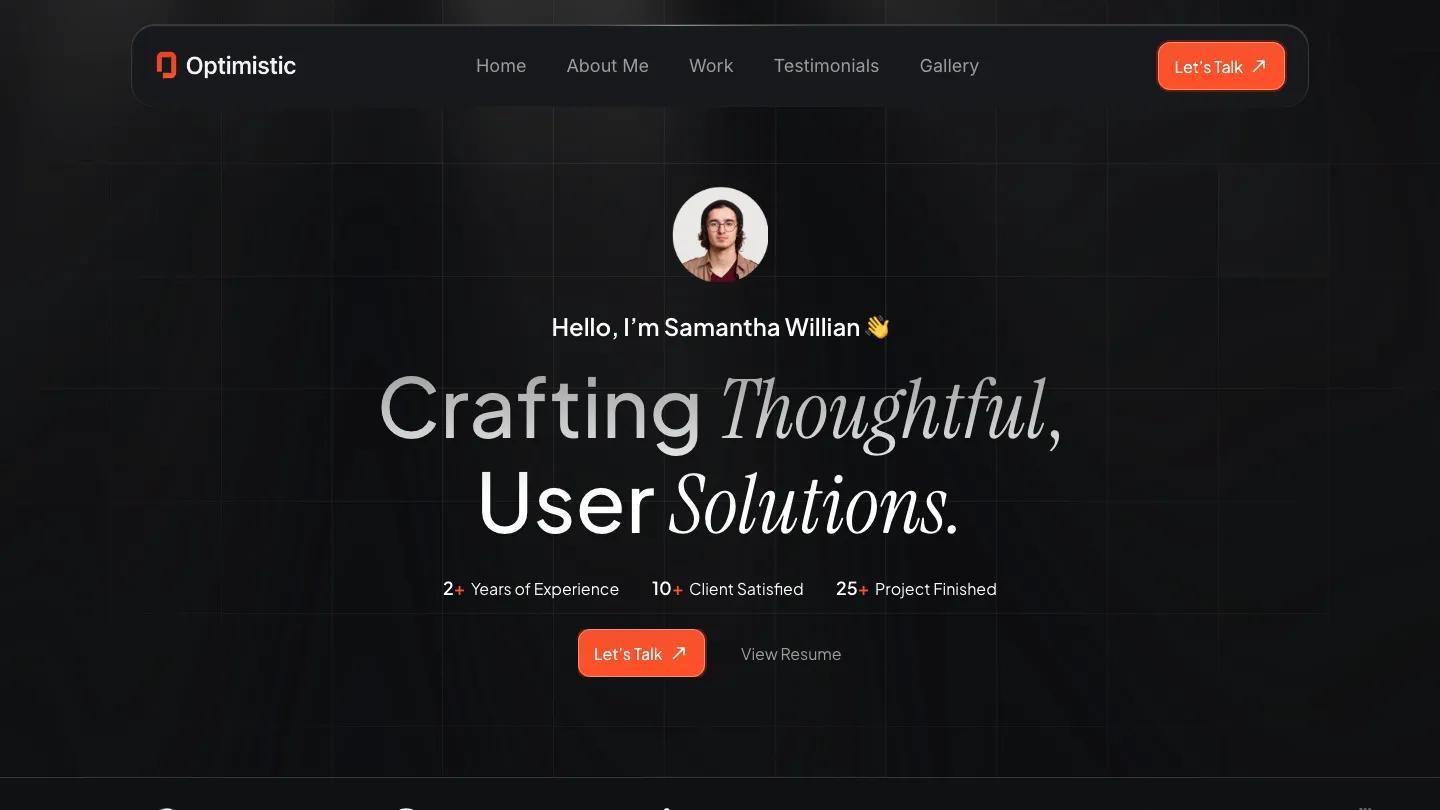 optimistic - Framer Fashion & Accessories Website Template