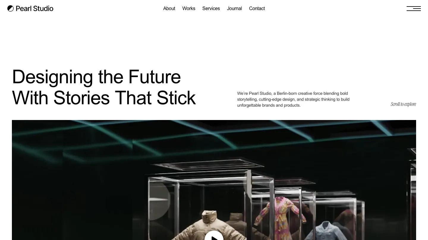 pearl-studio - Framer Portfolio & Agency Website Template