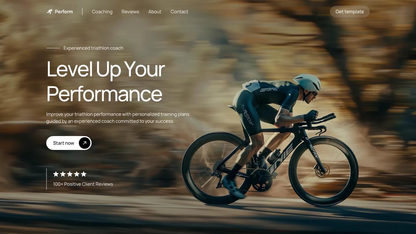 perform - Framer Personal Website Template