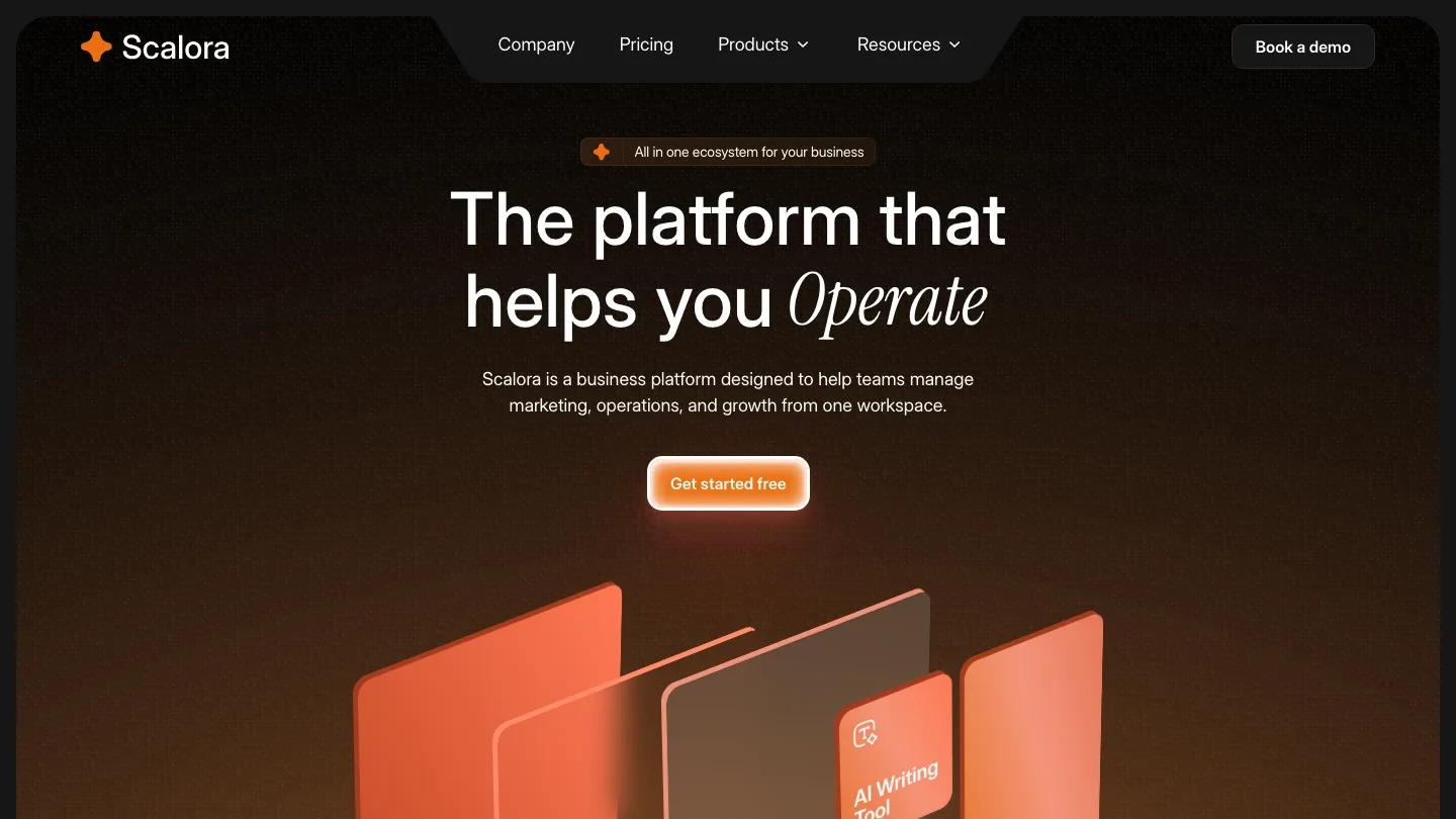 Scalora - Framer Professional Services Website Template