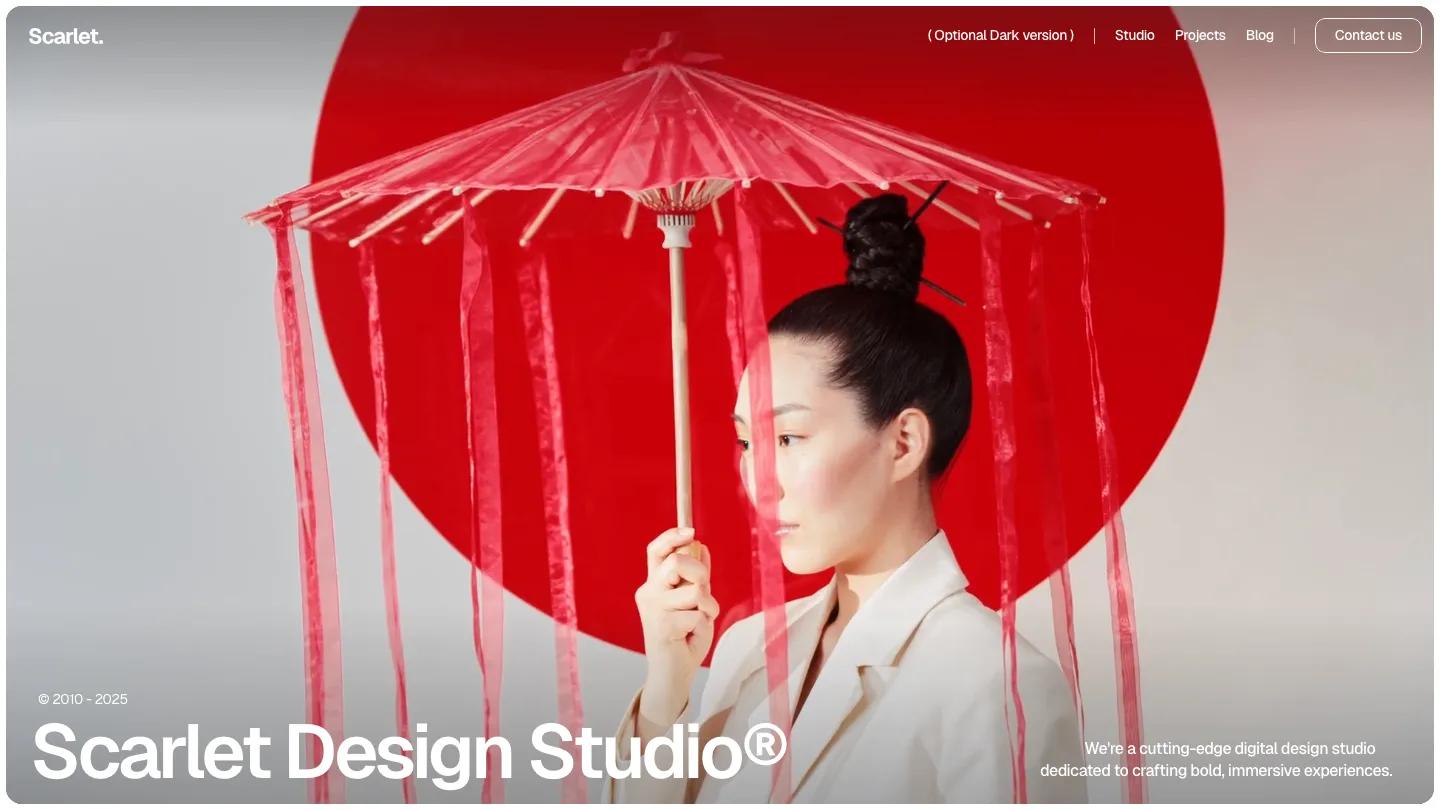 scarlet - Framer Portfolio & Agency Website Template
