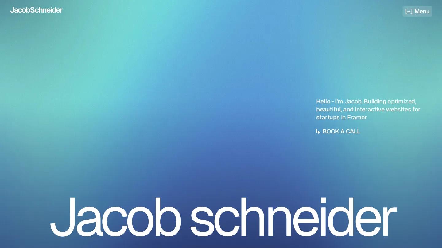 schneider - Framer Portfolio & Agency Website Template