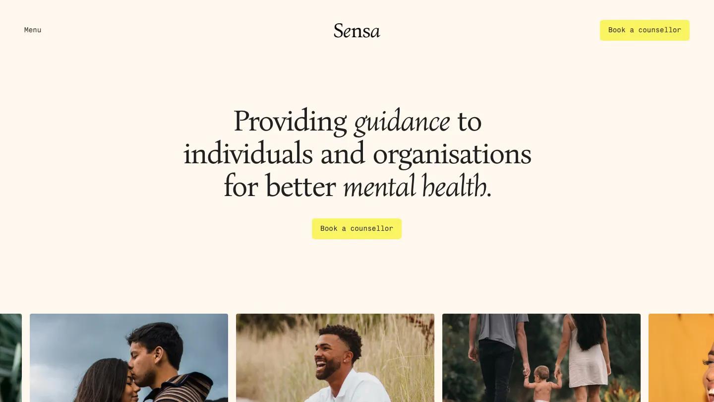Sensa - Framer Wellness & Health Website Template