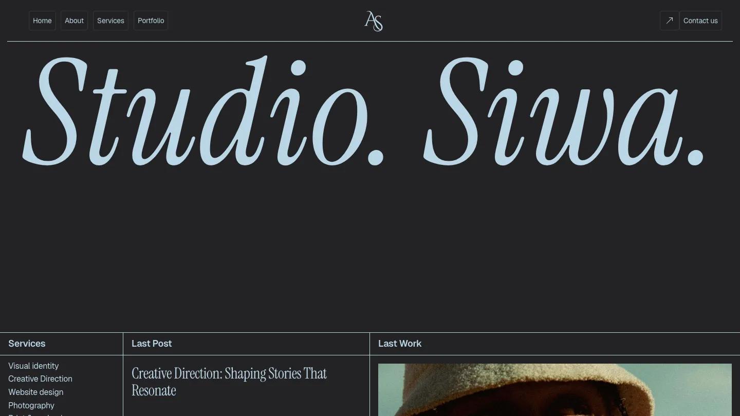 siwa - Framer Portfolio & Agency Website Template