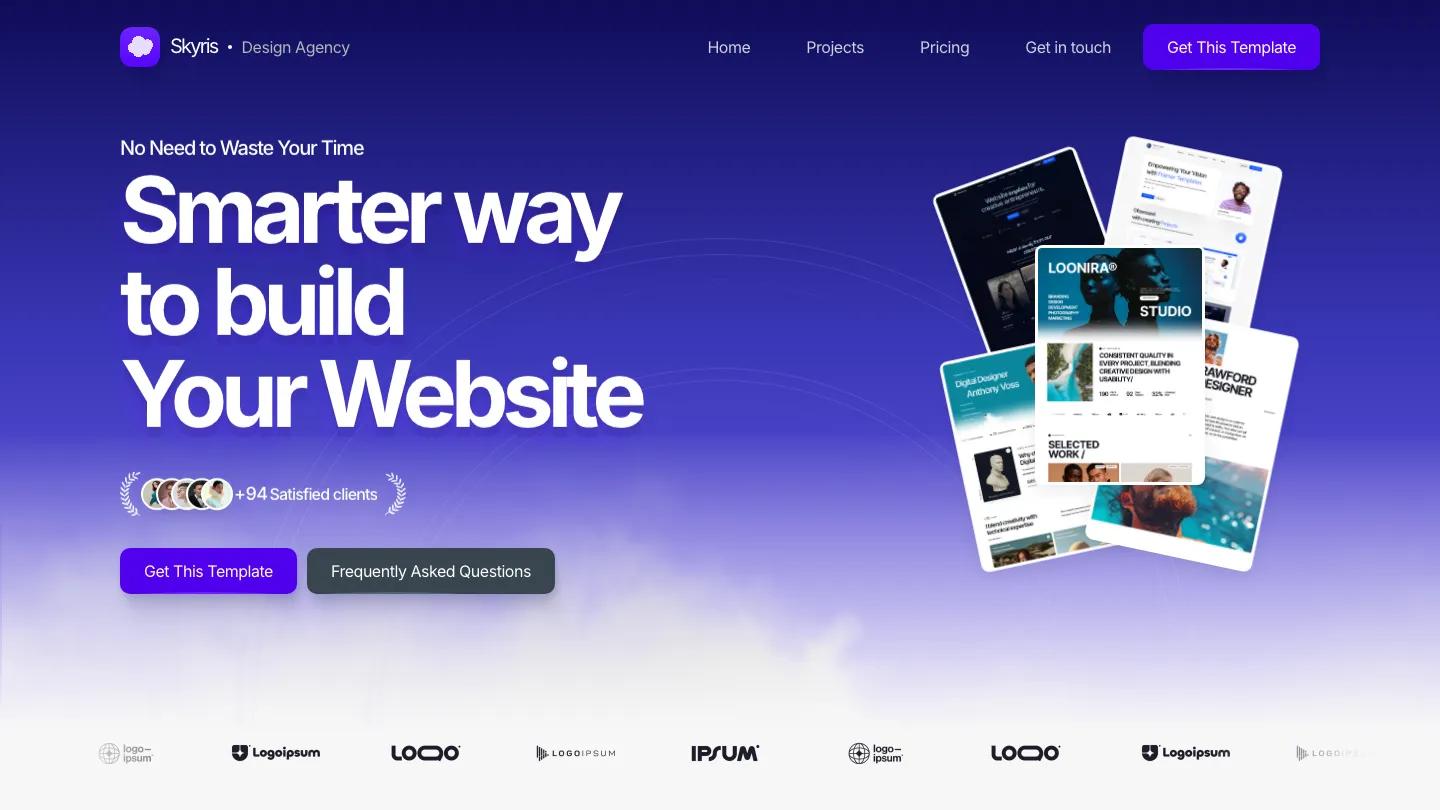 skyris - Framer Portfolio & Agency Website Template