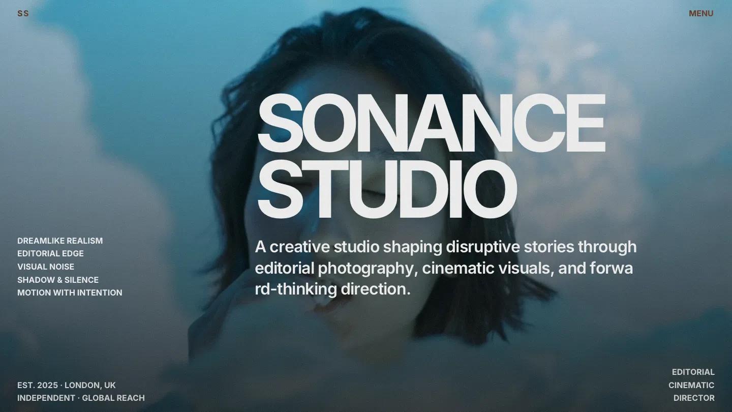 sonance - Framer Portfolio & Agency Website Template