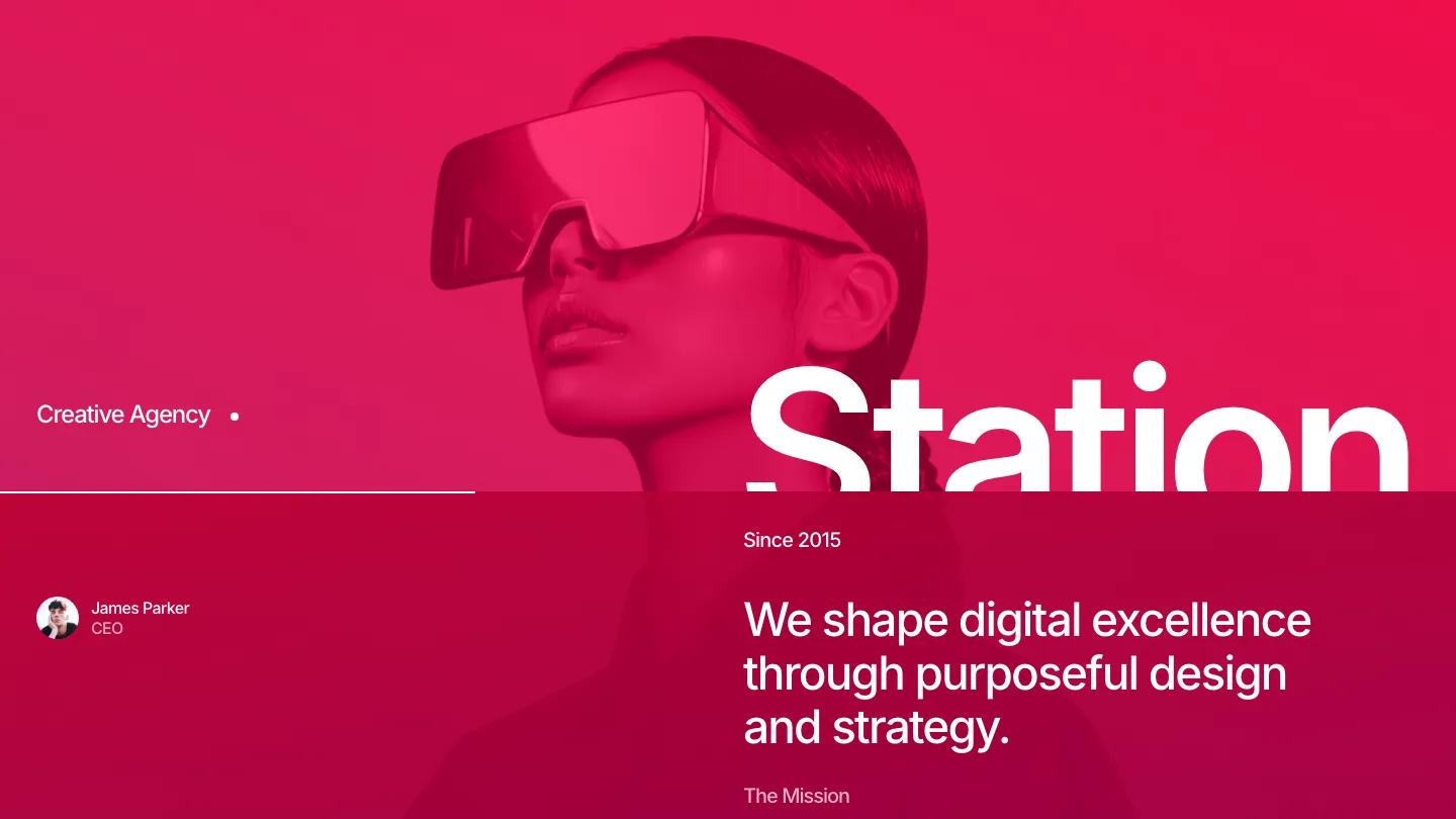 station - Framer Portfolio & Agency Website Template