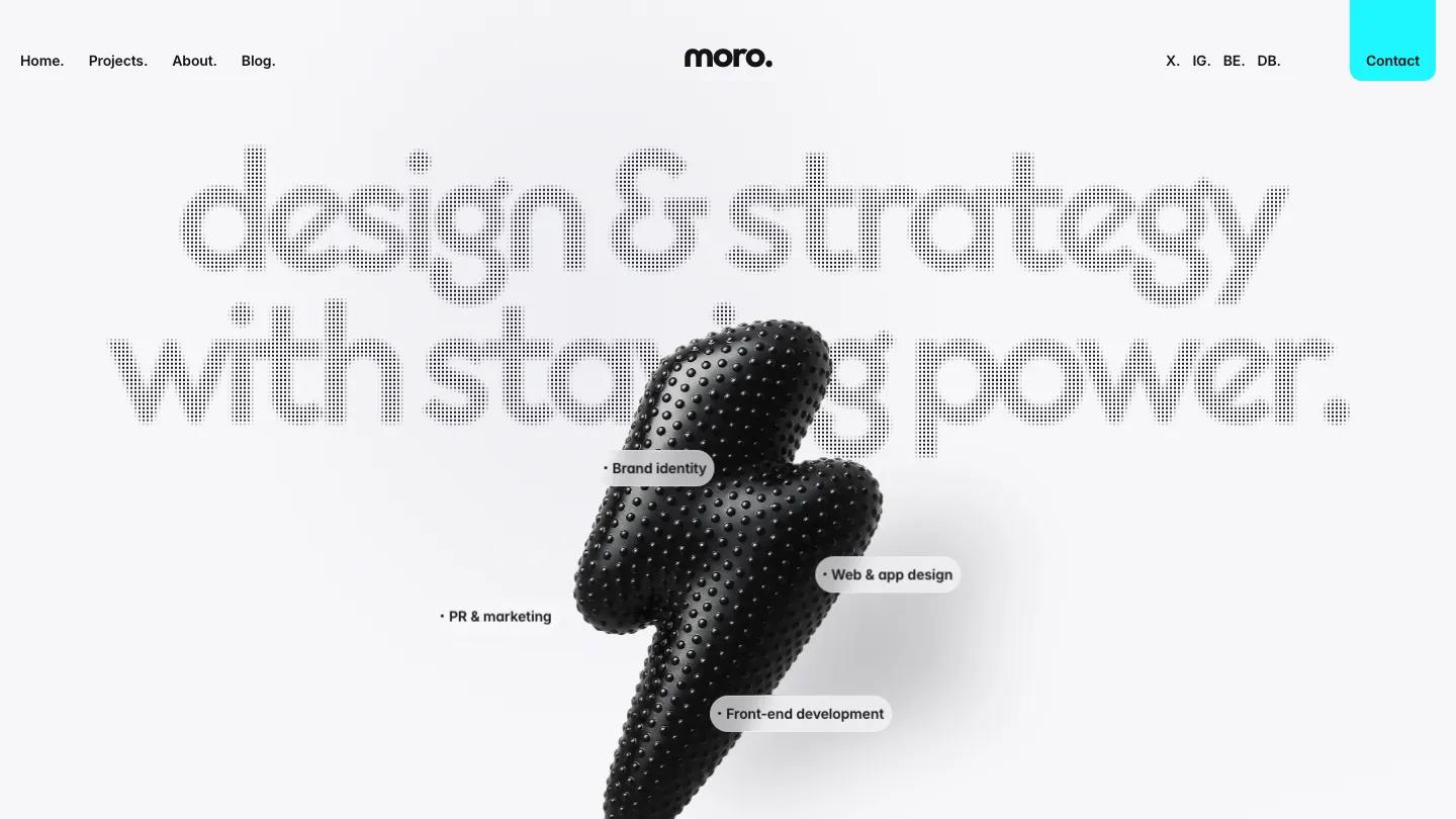 tdmoro - Framer Portfolio & Agency Website Template