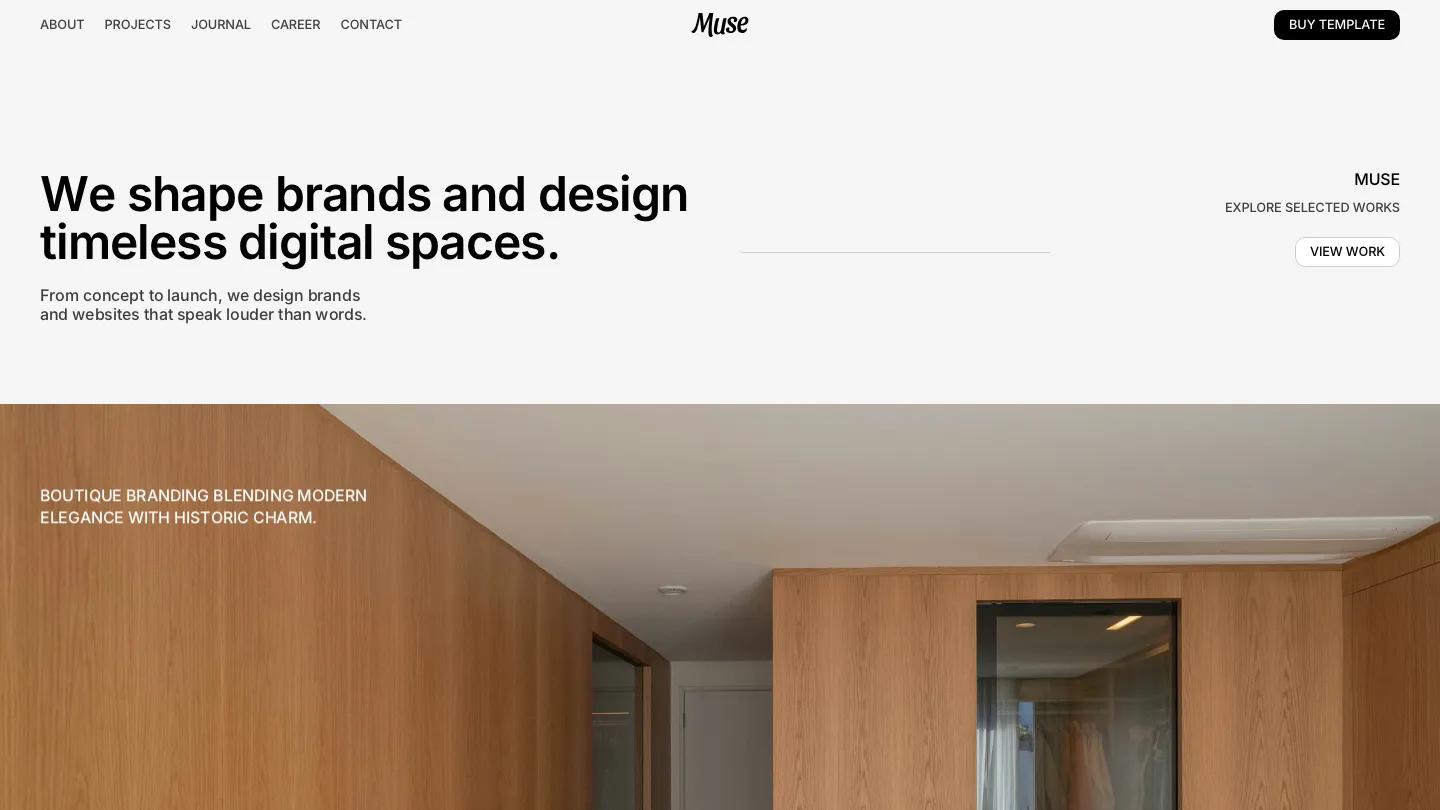 the-muse - Framer Portfolio & Agency Website Template
