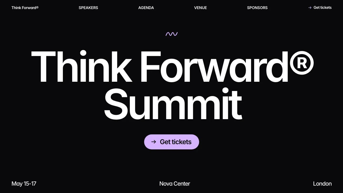 ThinkForward - Framer Technology & Software Website Template