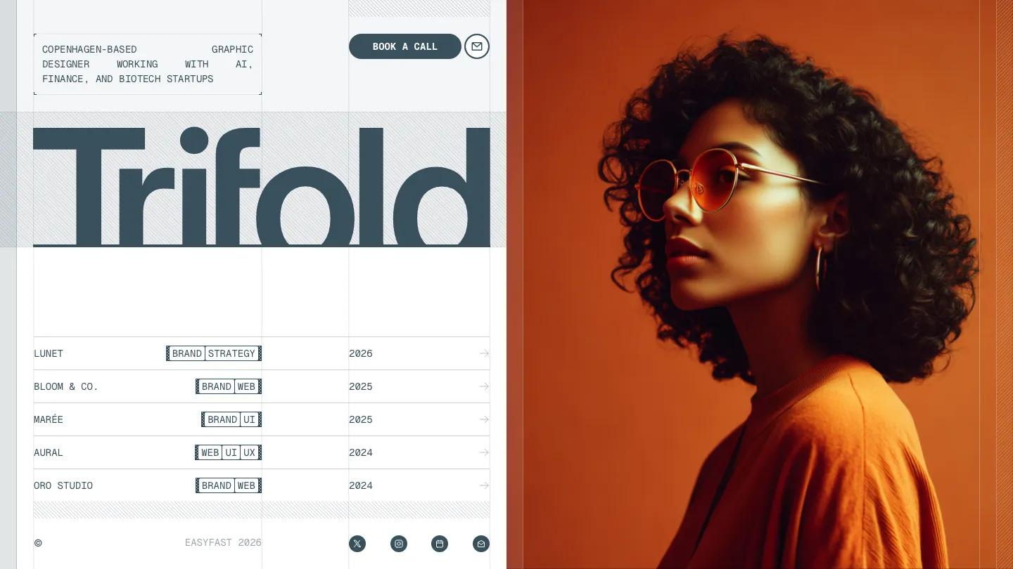 trifold - Framer Portfolio & Agency Website Template