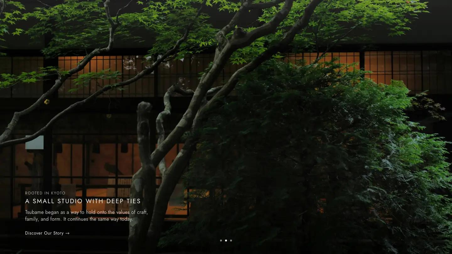 tsubame - Framer Furniture & Interior Design Website Template
