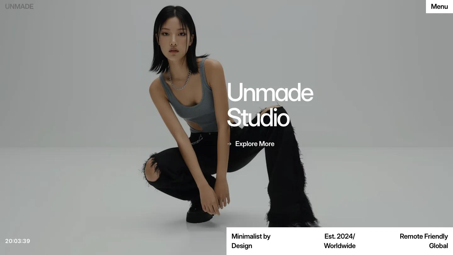 unmade - Framer Portfolio & Agency Website Template