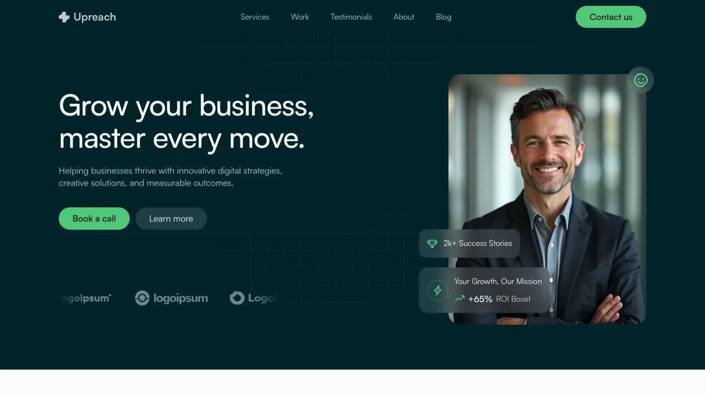 upreach - Framer Professional Services Website Template