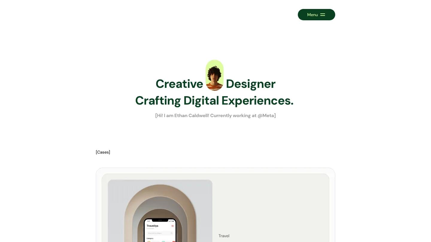 uxfolio - Framer Personal Website Template