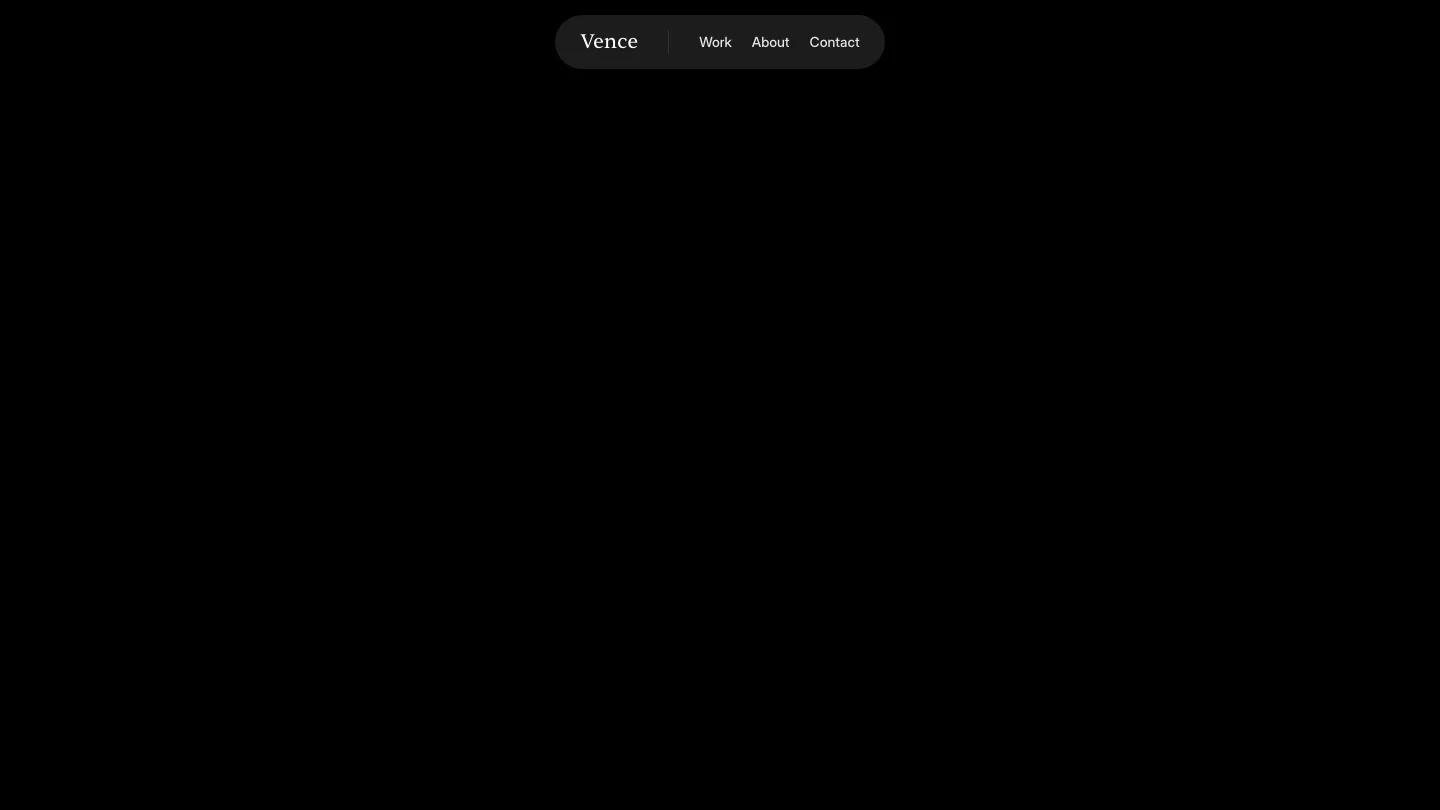 vence - Framer Portfolio & Agency Website Template