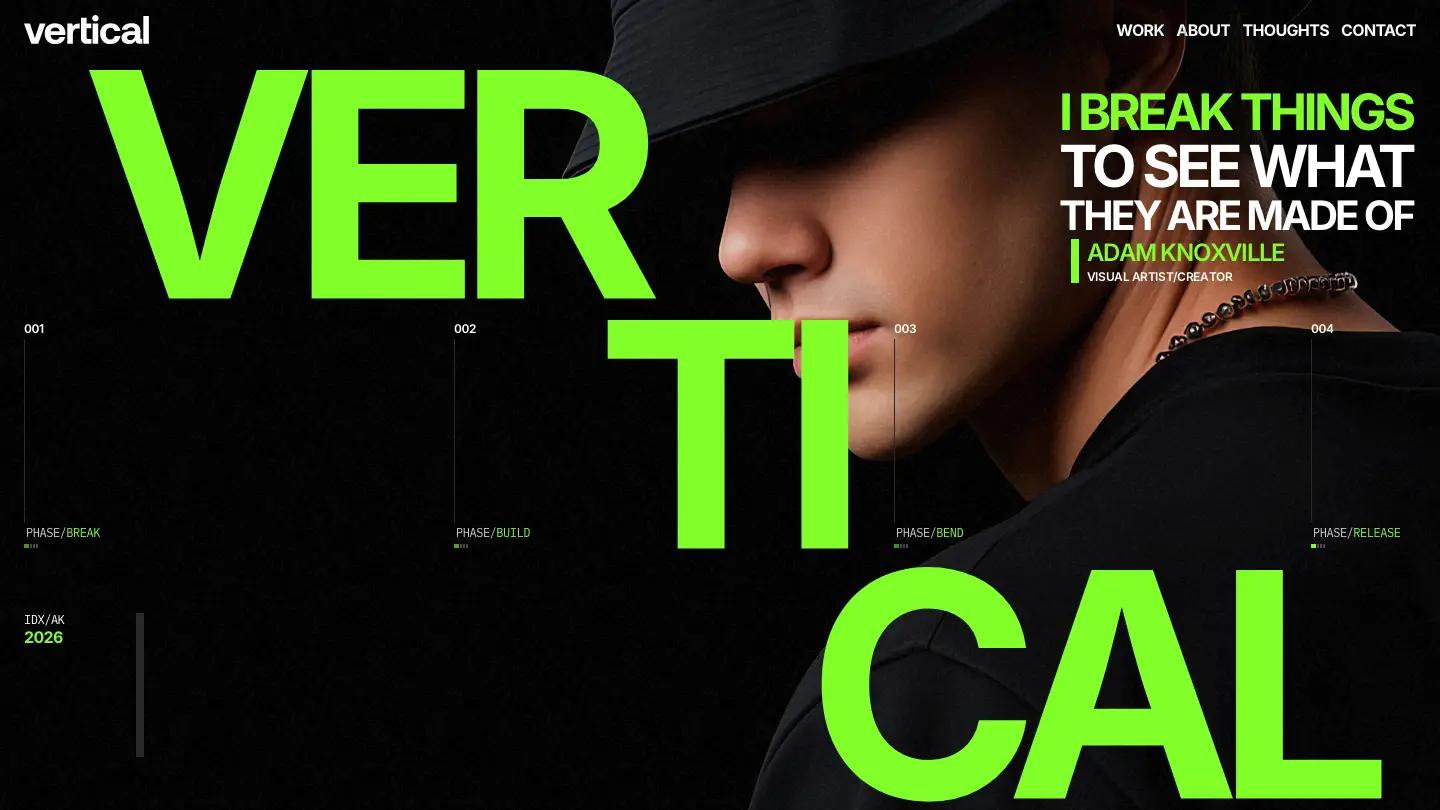 vertical - Framer Portfolio & Agency Website Template