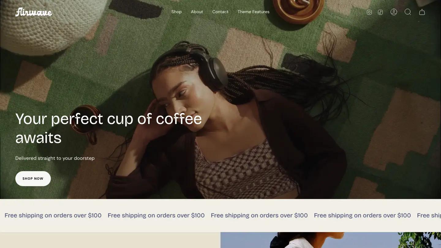 Airwave - Shopify Retail & E-commerce Website Theme