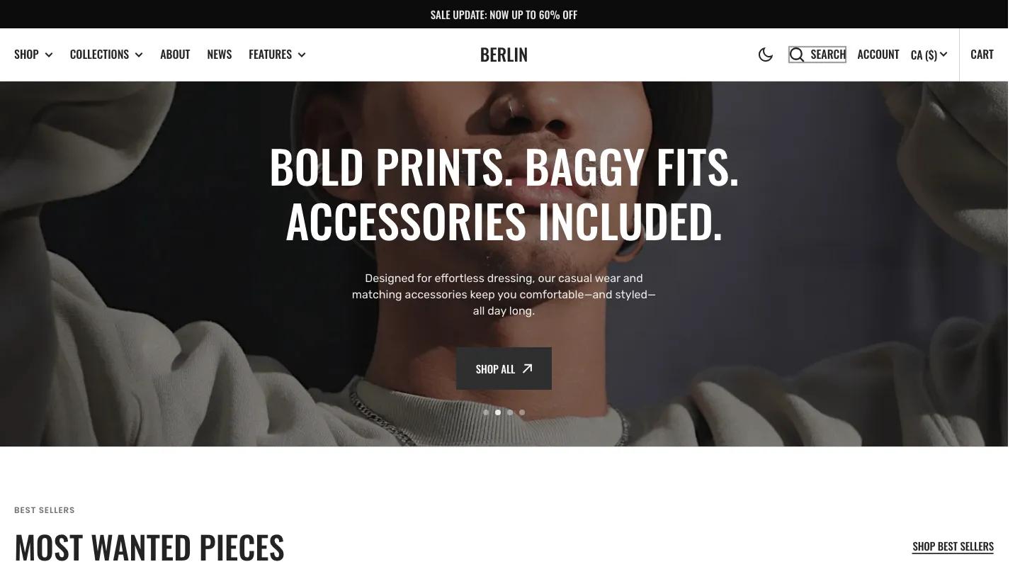 Berlin - Shopify Retail & E-commerce Website Theme