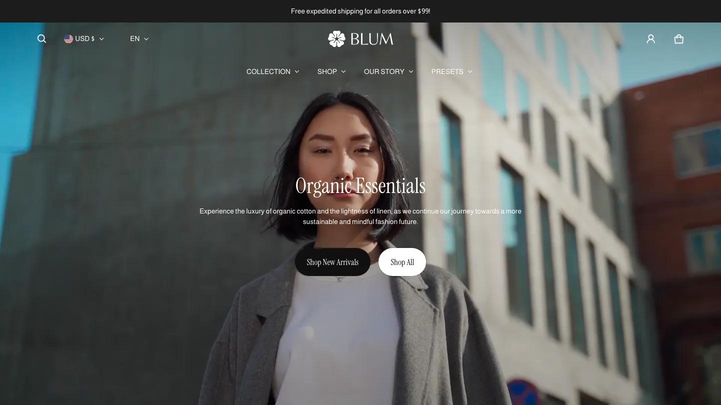 Blum - Shopify Retail & E-commerce Website Theme