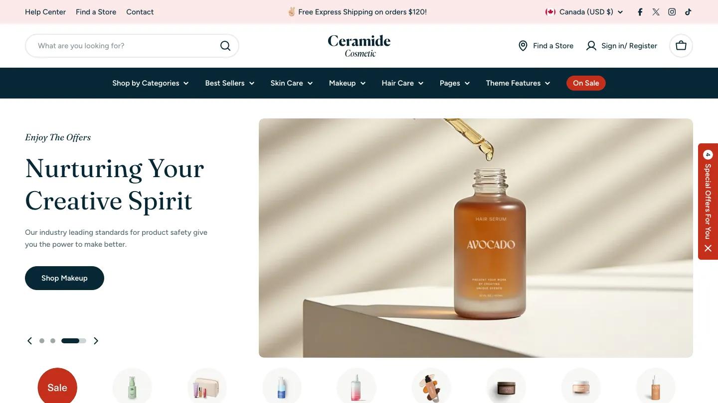 Ceramide - Shopify Retail & E-commerce Website Theme