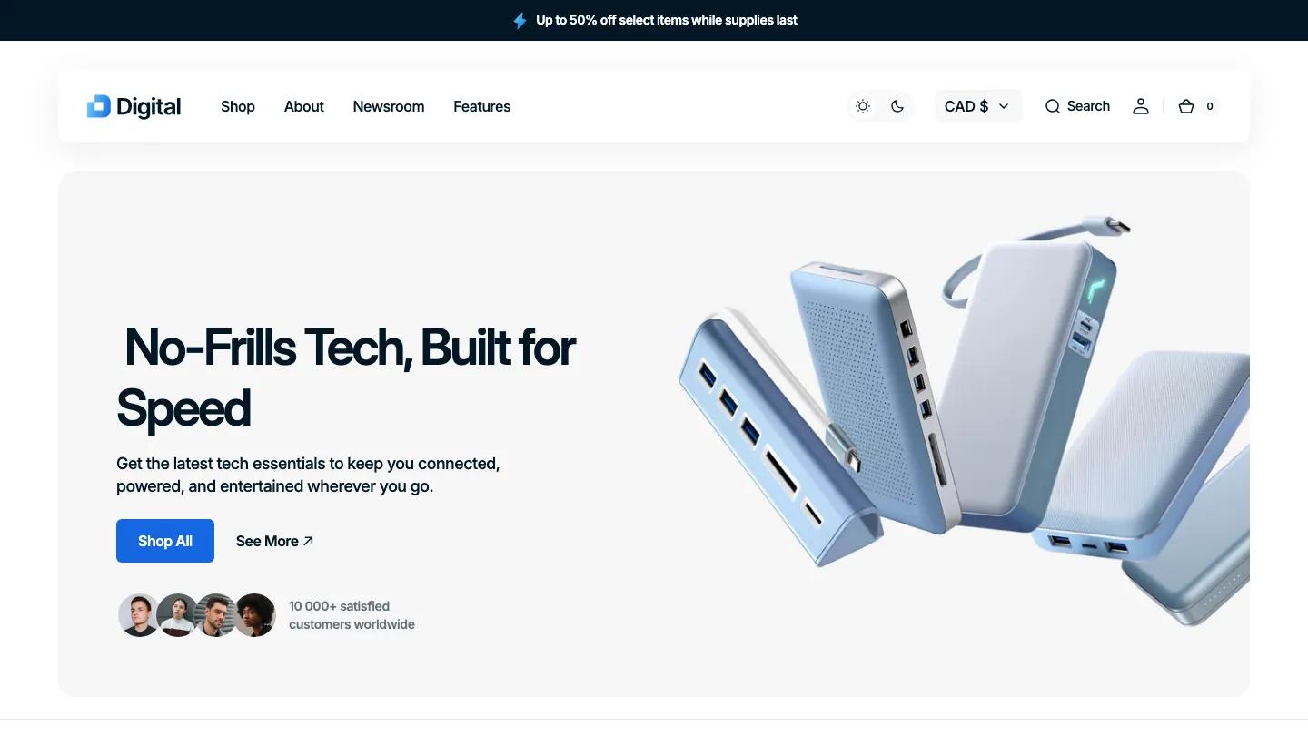 Digital - Shopify Retail & E-commerce Website Theme