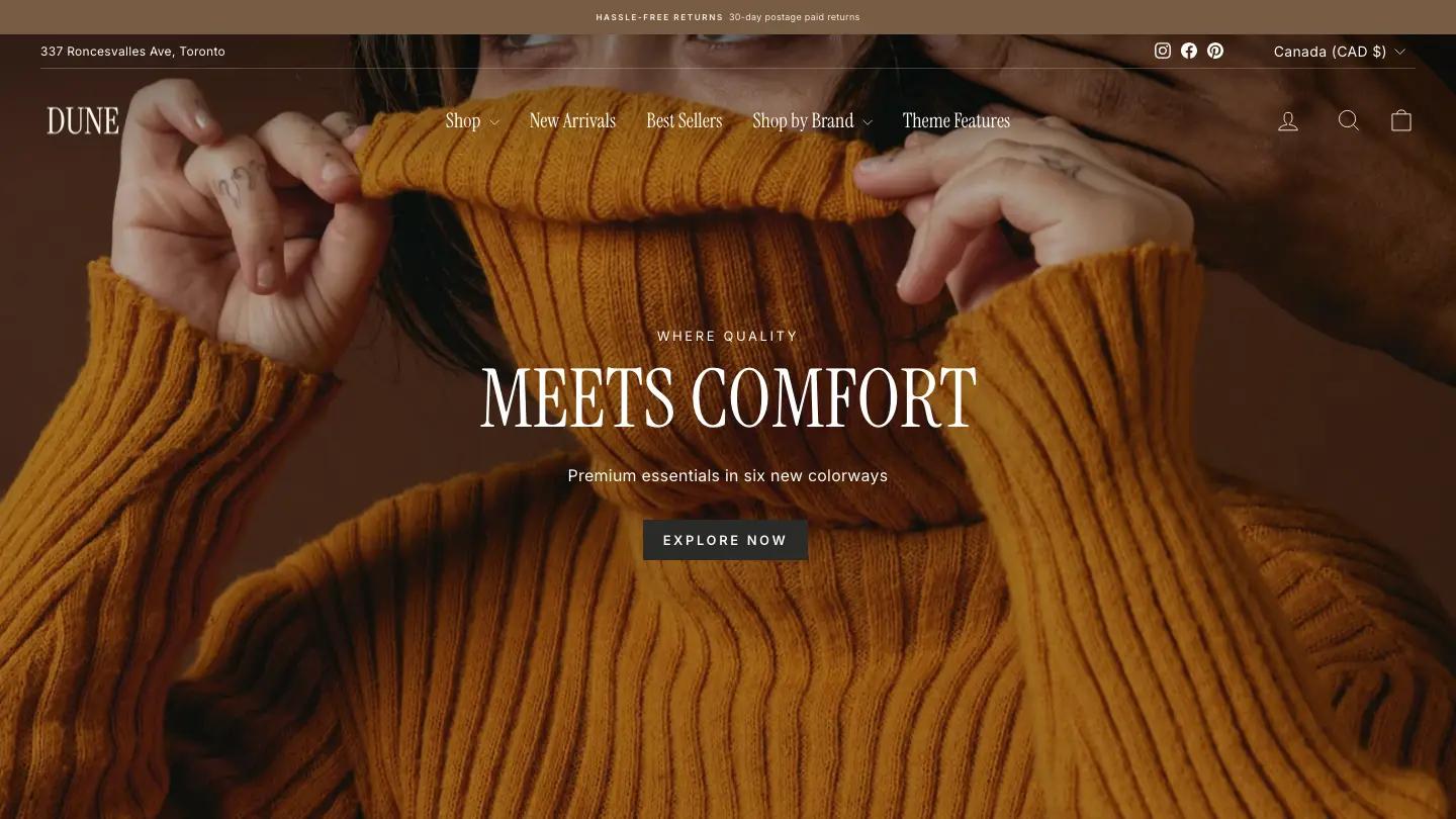 Dune - Shopify Retail & E-commerce Website Theme