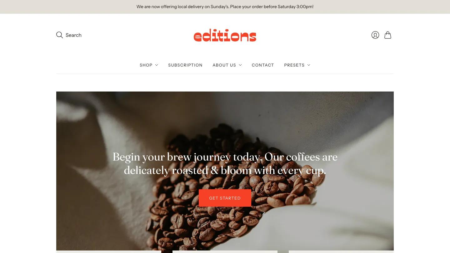 Editions - Shopify Retail & E-commerce Website Theme