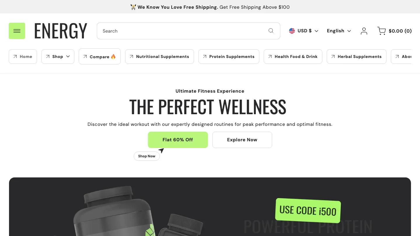 Energy - Shopify Retail & E-commerce Website Theme