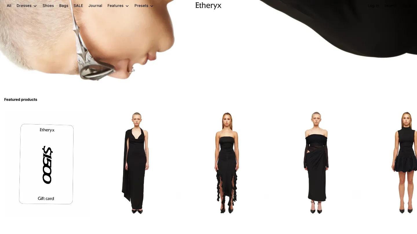 Etheryx - Shopify Retail & E-commerce Website Theme