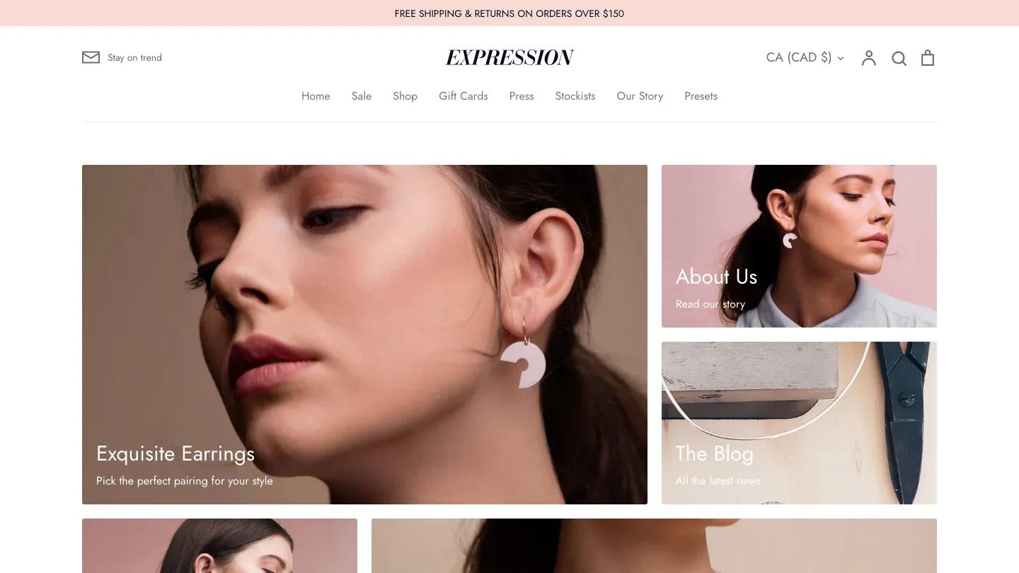 Expression - Shopify Retail & E-commerce Website Theme