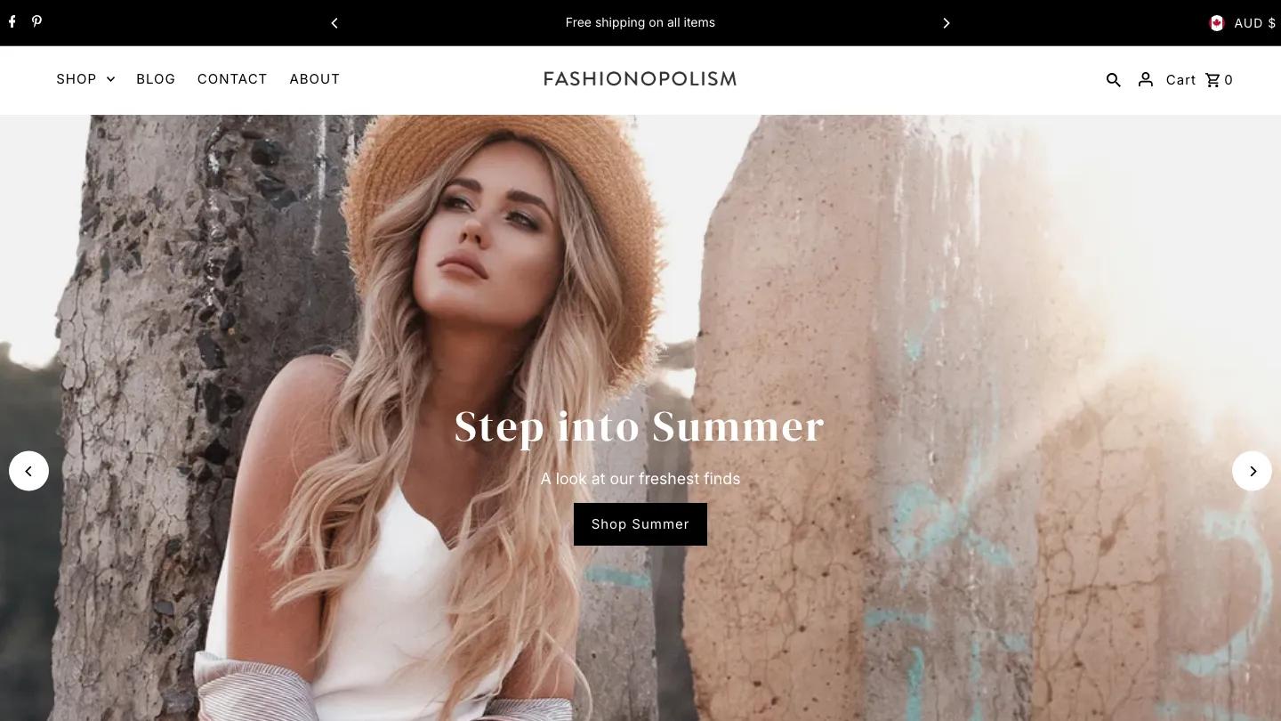Fashionopolism - Shopify Retail & E-commerce Website Theme