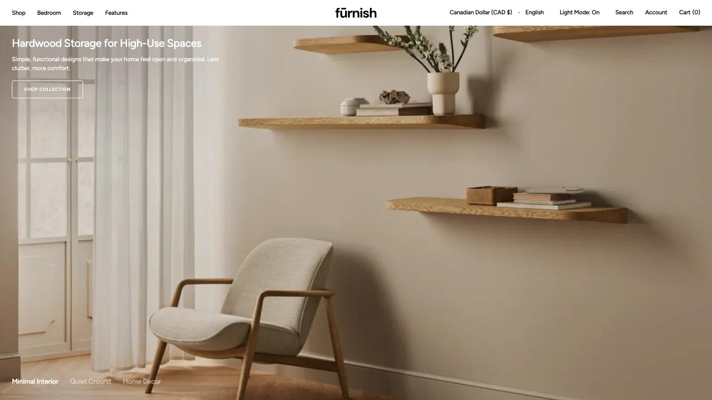 Furnish - Shopify Retail & E-commerce Website Theme