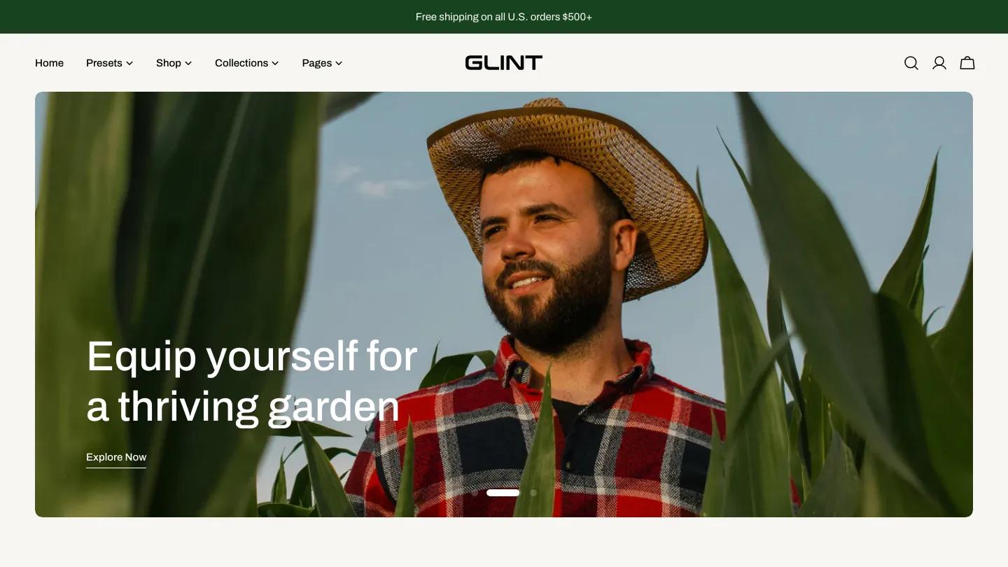 Glint - Shopify Retail & E-commerce Website Theme