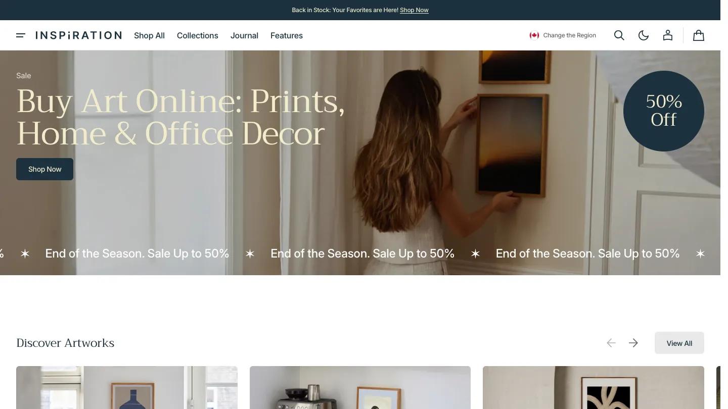 Inspiration - Shopify Retail & E-commerce Website Theme