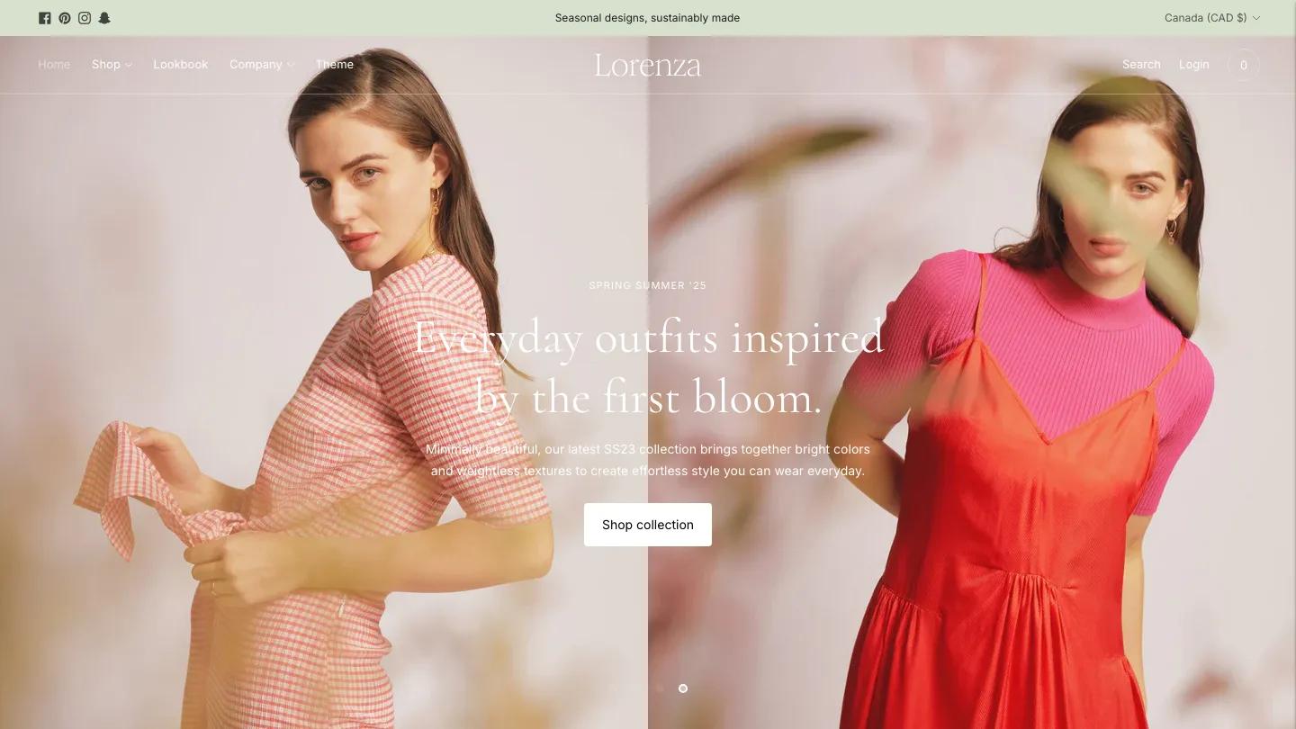 Lorenza - Shopify Retail & E-commerce Website Theme