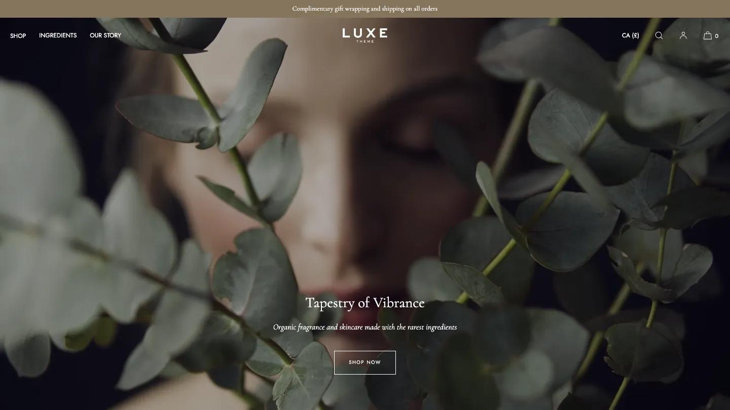 Luxe - Shopify Retail & E-commerce Website Theme