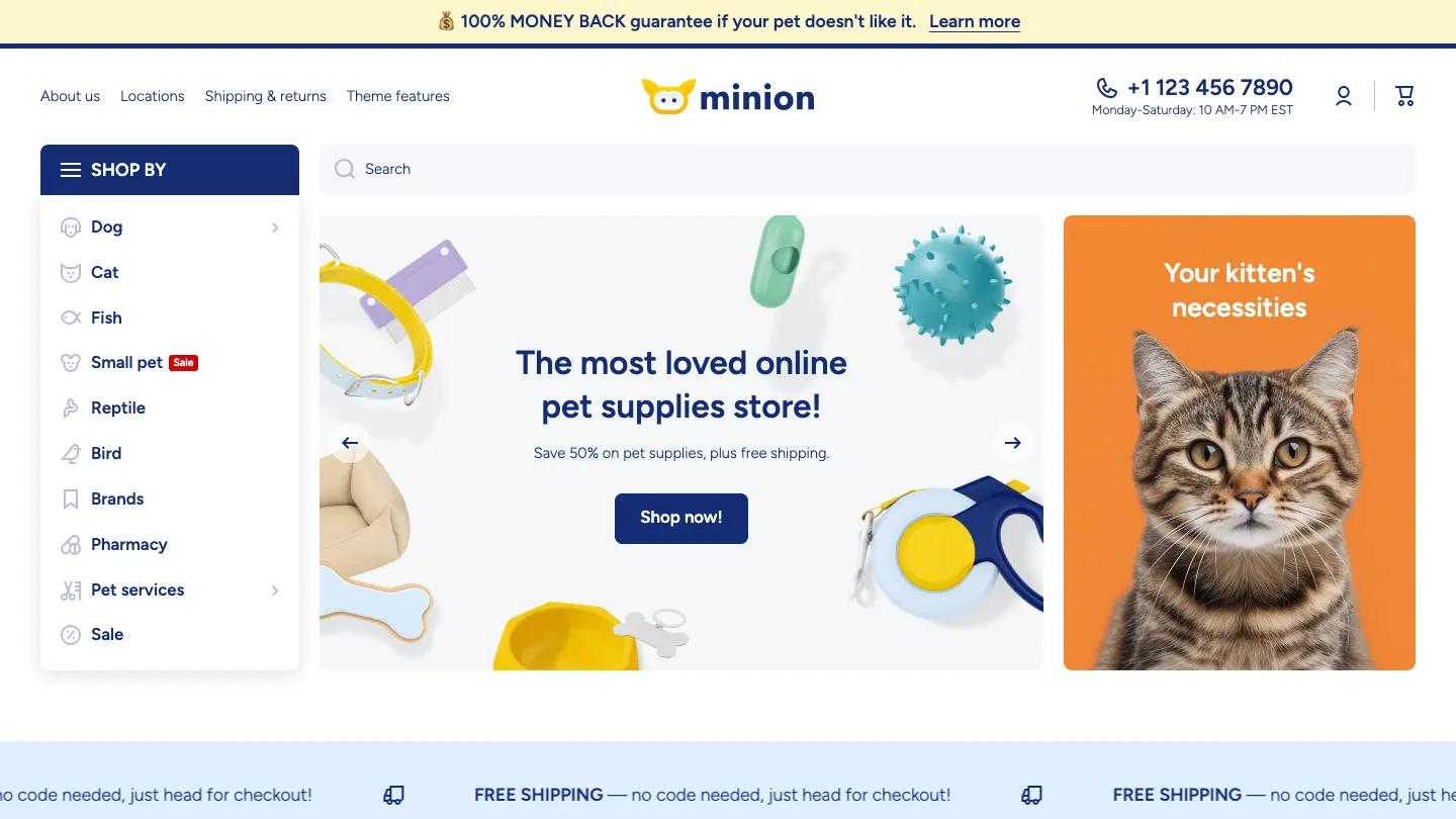 Minion - Shopify Retail & E-commerce Website Theme
