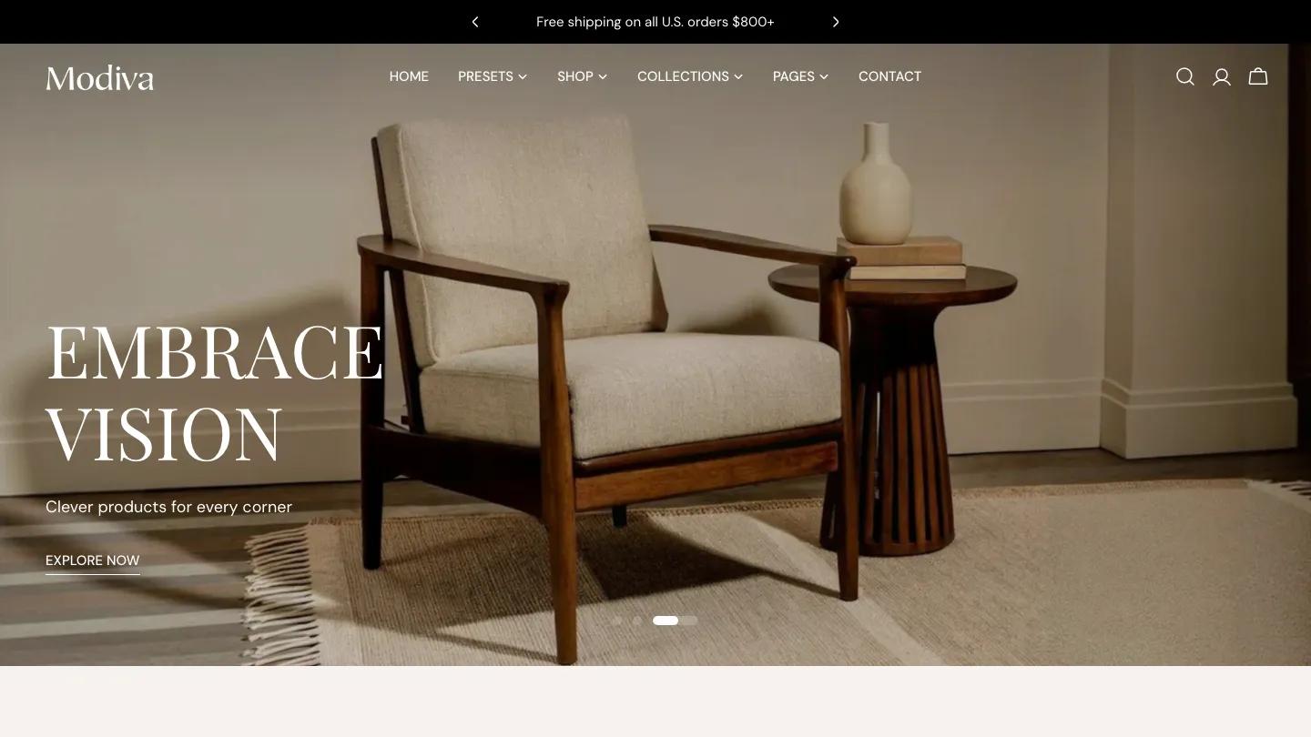 Modiva - Shopify Retail & E-commerce Website Theme