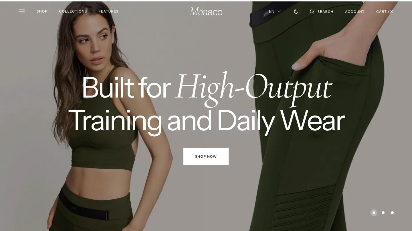 Monaco - Shopify Retail & E-commerce Website Theme