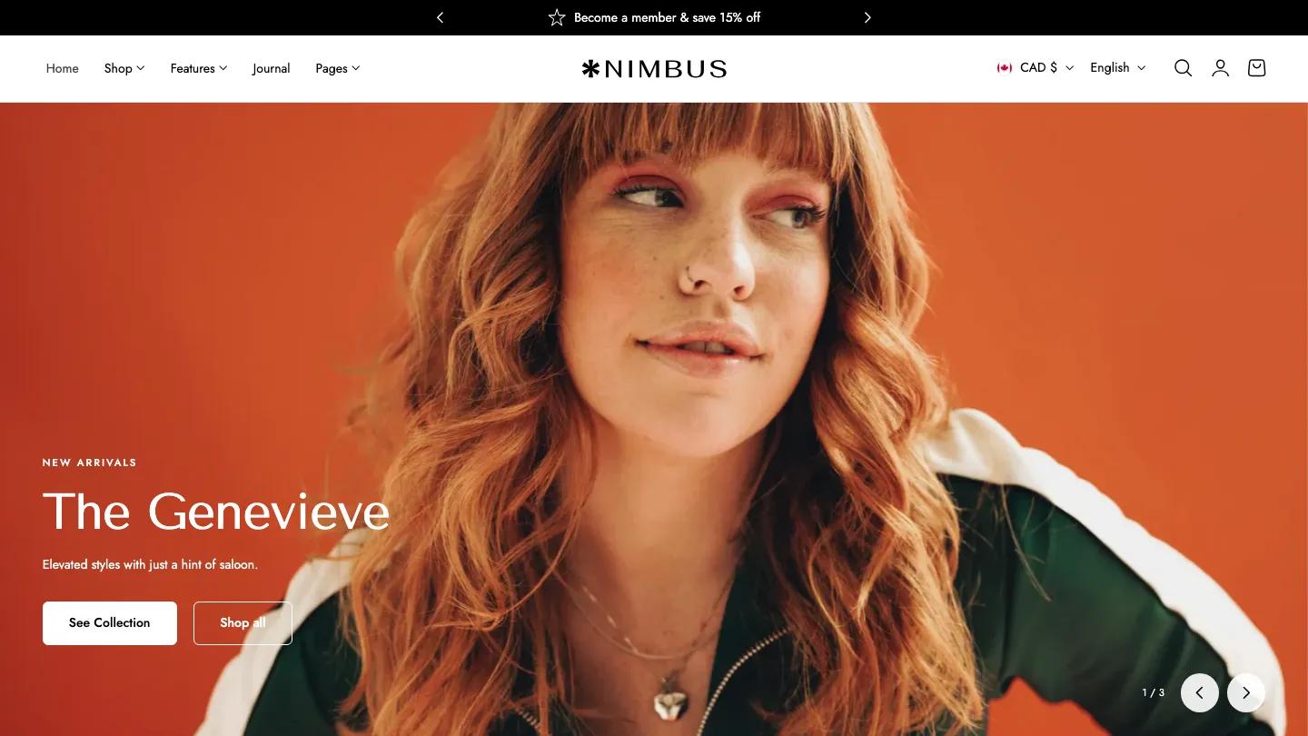 Nimbus - Shopify Retail & E-commerce Website Theme