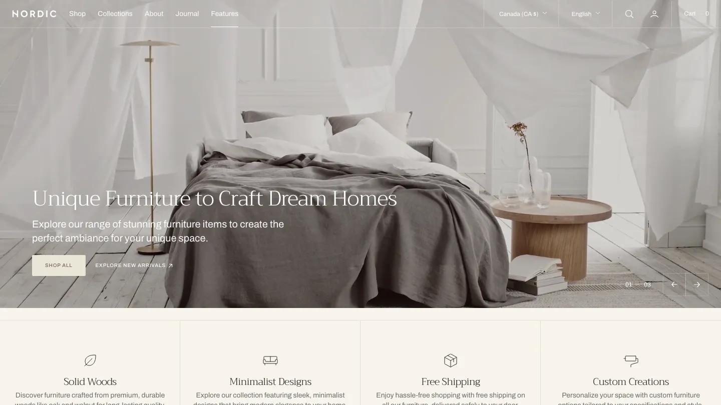 Nordic - Shopify Retail & E-commerce Website Theme