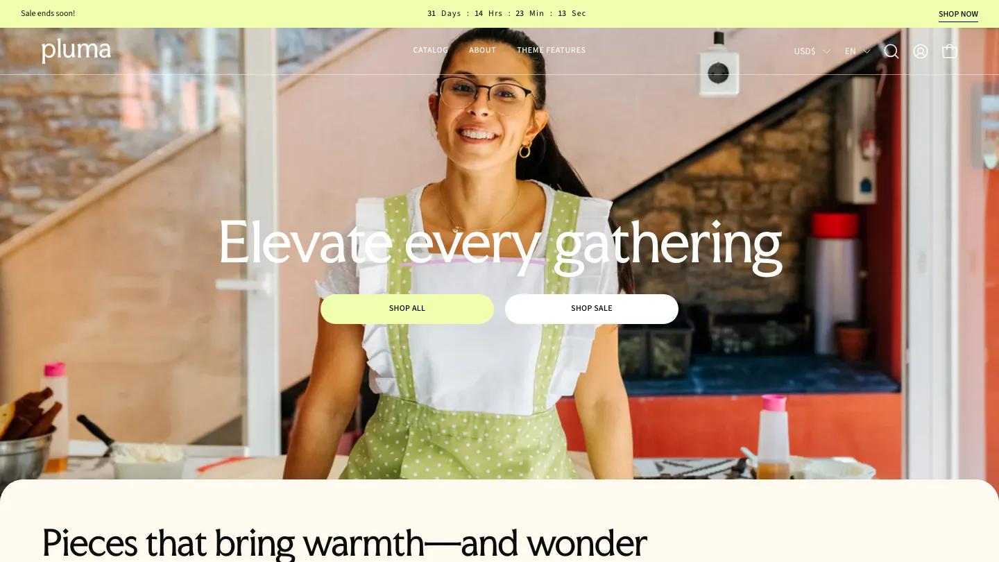 Pluma - Shopify Retail & E-commerce Website Theme