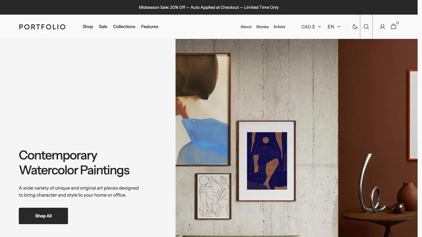 Portfolio - Shopify Portfolio & Agency Website Theme