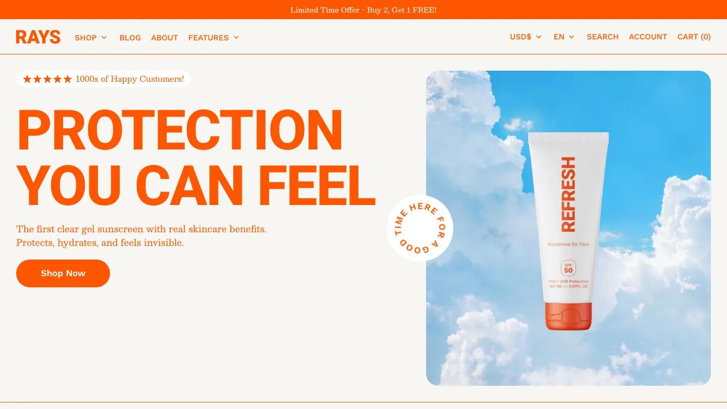Rays - Shopify Retail & E-commerce Website Theme