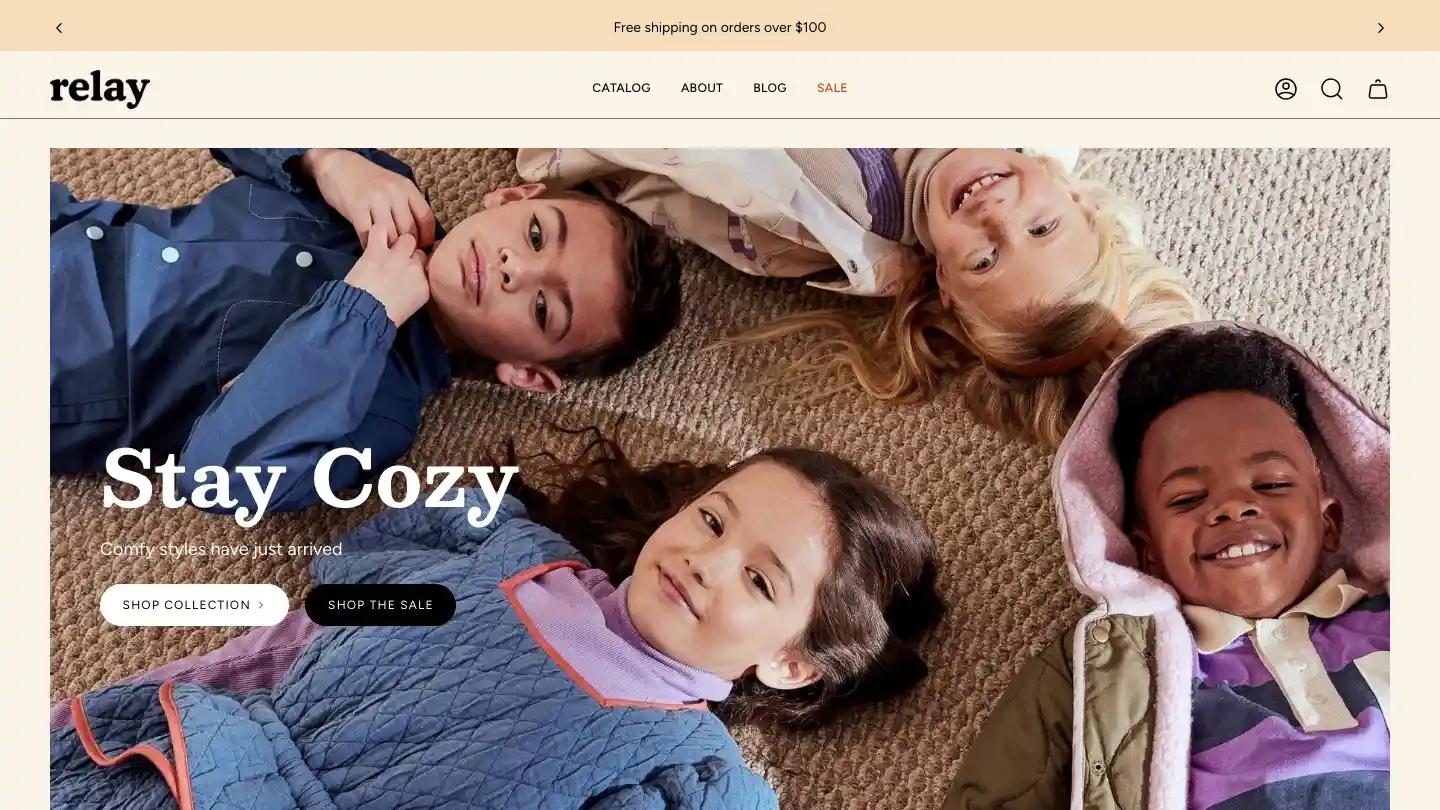 Relay - Shopify Retail & E-commerce Website Theme