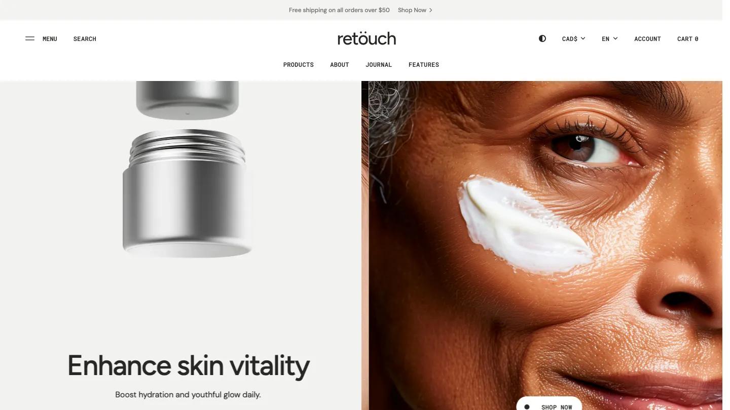 Retouch - Shopify Retail & E-commerce Website Theme