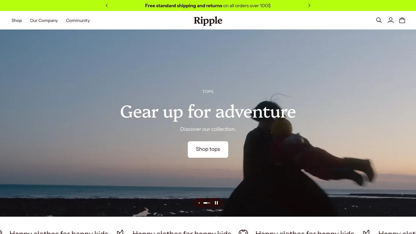 Ripple - Shopify Retail & E-commerce Website Theme