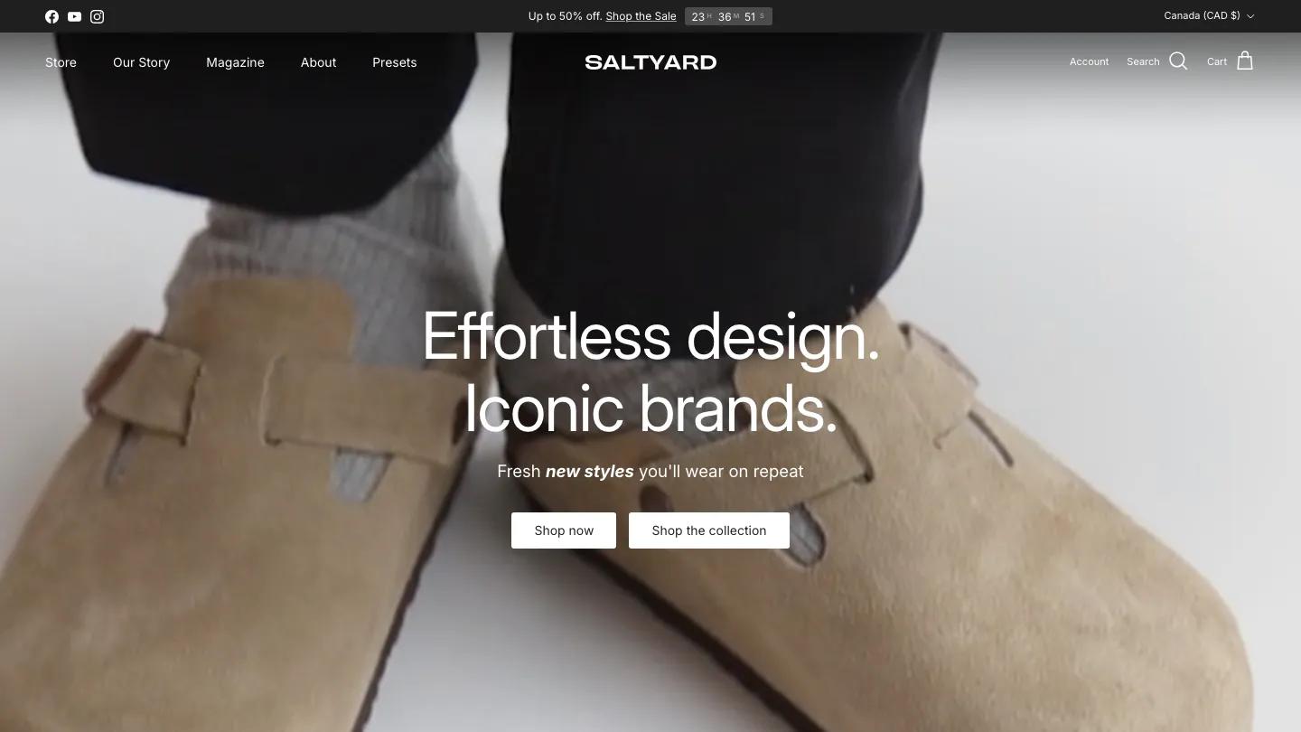 Salt Yard - Shopify Retail & E-commerce Website Theme