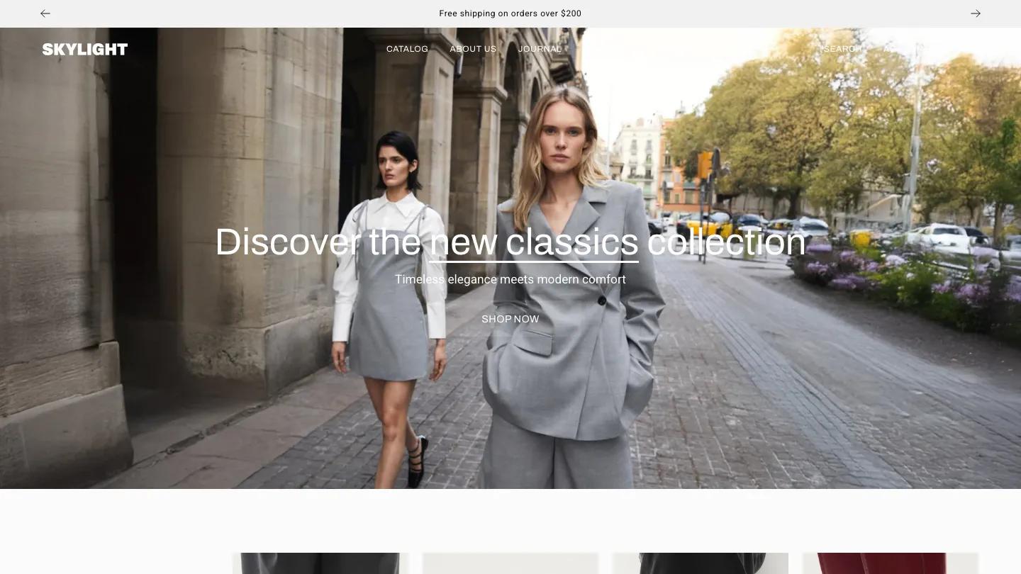 Skylight - Shopify Retail & E-commerce Website Theme